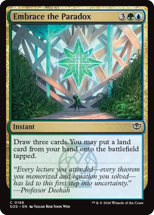 Embrace the Paradox 186 (Secrets of Strixhaven)  - Foil