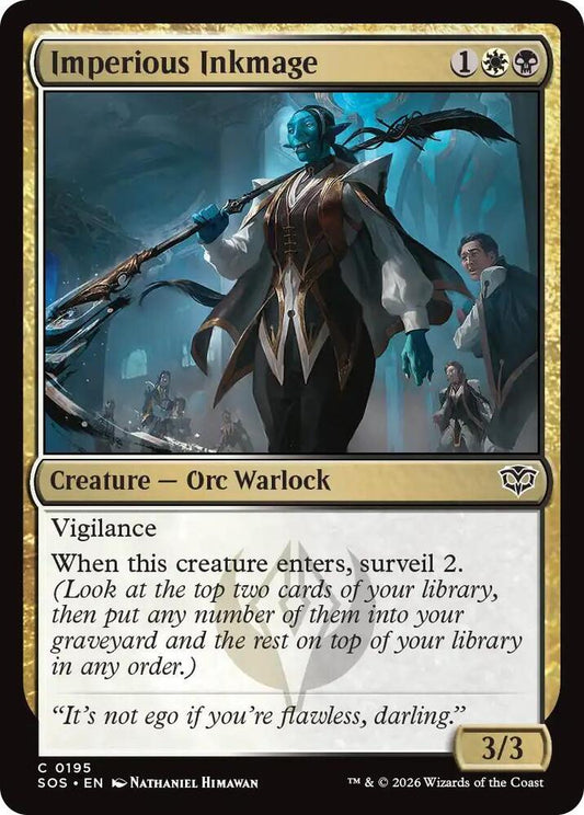 Imperious Inkmage 195 (Secrets of Strixhaven)  - Foil