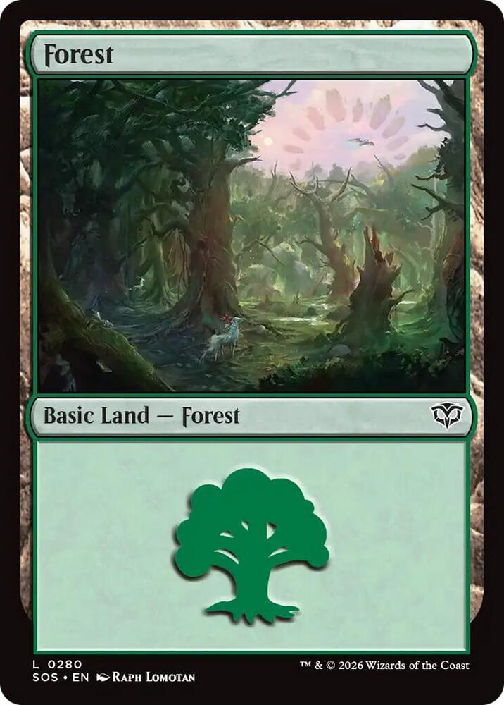 Forest 280 (Secrets of Strixhaven)  - Foil