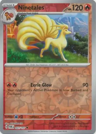 Ninetales 027/167 (SV06: Twilight Masquerade)  - Reverse Holofoil