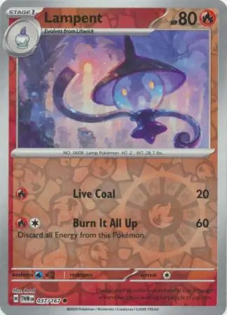 Lampent 037/167 (SV06: Twilight Masquerade)  - Reverse Holofoil