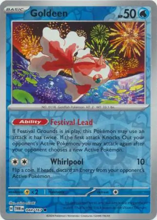 Goldeen 044/167 (SV06: Twilight Masquerade)  - Reverse Holofoil