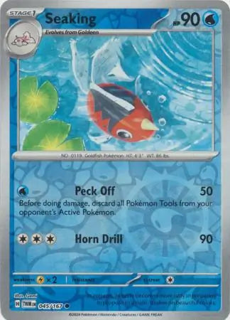 Seaking 045/167 (SV06: Twilight Masquerade)  - Reverse Holofoil