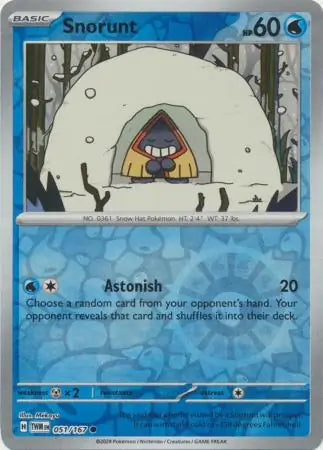 Snorunt 051/167 (SV06: Twilight Masquerade)  - Reverse Holofoil
