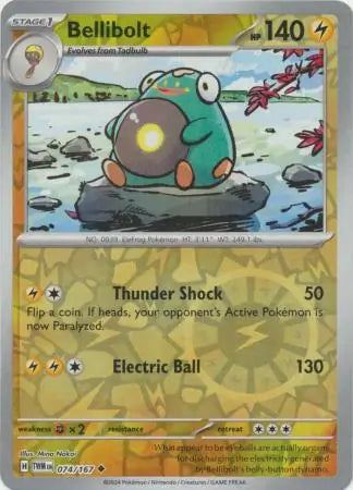 Bellibolt 074/167 (SV06: Twilight Masquerade)  - Reverse Holofoil