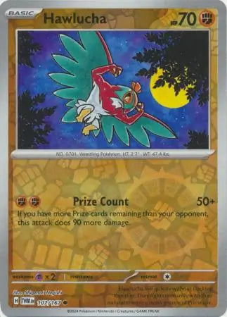 Hawlucha 107/167 (SV06: Twilight Masquerade)  - Reverse Holofoil