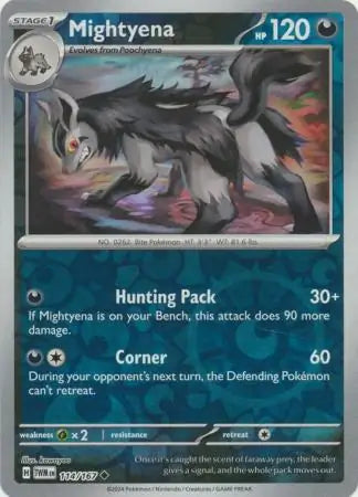 Mightyena 114/167 (SV06: Twilight Masquerade)  - Reverse Holofoil