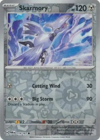 Skarmory 119/167 (SV06: Twilight Masquerade)  - Reverse Holofoil