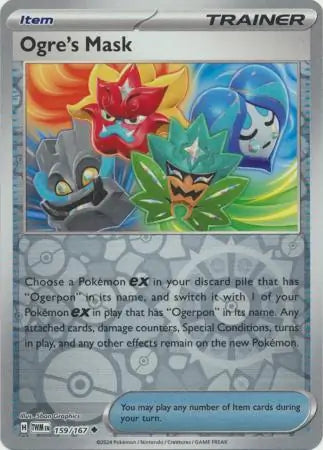 Ogre's Mask 159/167 (SV06: Twilight Masquerade)  - Reverse Holofoil
