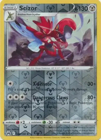 Scizor 086/159 (Crown Zenith)  - Reverse Holofoil