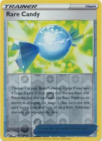 Rare Candy 141/159 (Crown Zenith)  - Reverse Holofoil