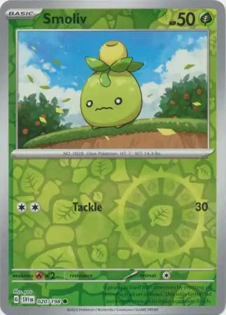 Smoliv 020/198 (SV01: Scarlet & Violet Base Set)  - Reverse Holofoil