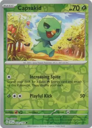 Capsakid 028 198 028/198 (SV01: Scarlet & Violet Base Set)  - Reverse Holofoil