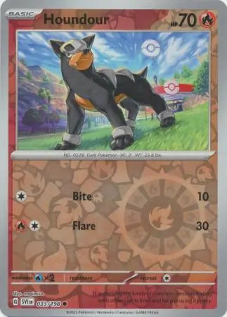 Houndour 033/198 (SV01: Scarlet & Violet Base Set)  - Reverse Holofoil