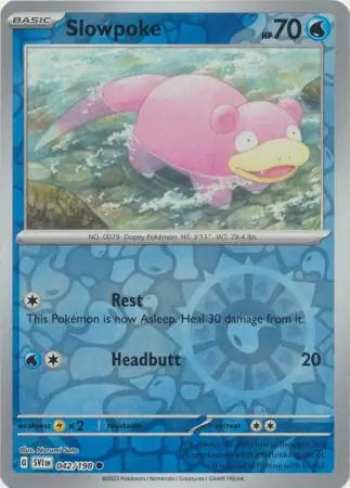 Slowpoke 042/198 (SV01: Scarlet & Violet Base Set)  - Reverse Holofoil