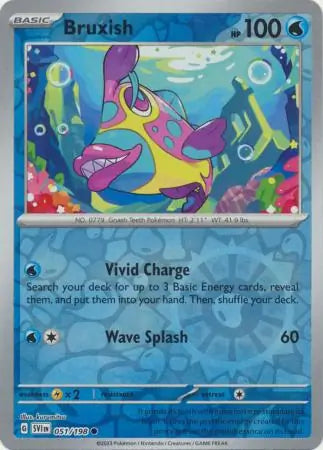 Bruxish 051/198 (SV01: Scarlet & Violet Base Set)  - Reverse Holofoil
