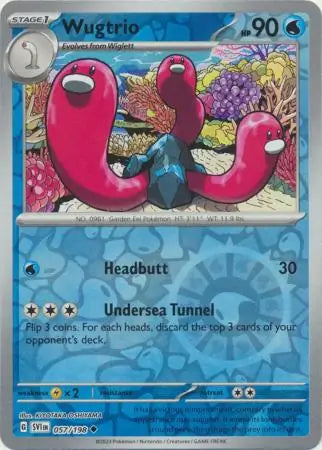 Wugtrio 057/198 (SV01: Scarlet & Violet Base Set)  - Reverse Holofoil