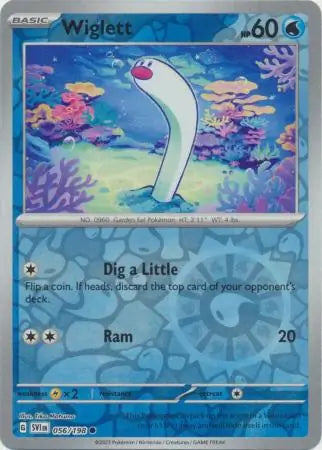 Wiglett 056/198 (SV01: Scarlet & Violet Base Set)  - Reverse Holofoil