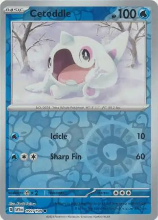 Cetoddle 059/198 (SV01: Scarlet & Violet Base Set)  - Reverse Holofoil