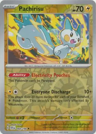Pachirisu 068/198 (SV01: Scarlet & Violet Base Set)  - Reverse Holofoil