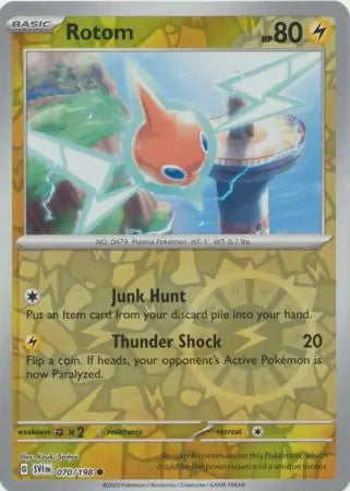 Rotom 070/198 (SV01: Scarlet & Violet Base Set)  - Reverse Holofoil