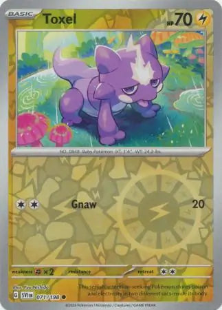 Toxel 071/198 (SV01: Scarlet & Violet Base Set)  - Reverse Holofoil
