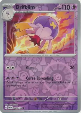 Drifblim 090/198 (SV01: Scarlet & Violet Base Set)  - Reverse Holofoil