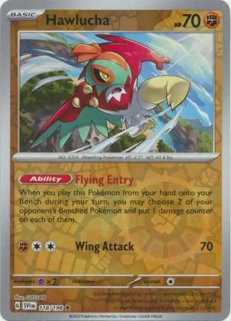 Hawlucha 118/198 (SV01: Scarlet & Violet Base Set)  - Reverse Holofoil
