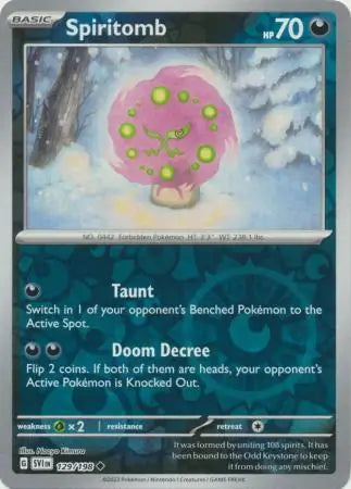 Spiritomb 129/198 (SV01: Scarlet & Violet Base Set)  - Reverse Holofoil