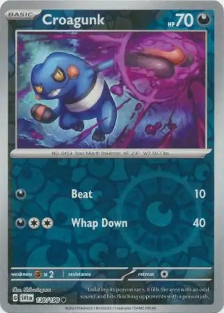 Croagunk 130/198 (SV01: Scarlet & Violet Base Set)  - Reverse Holofoil
