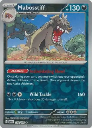 Mabosstiff 137/198 (SV01: Scarlet & Violet Base Set)  - Reverse Holofoil