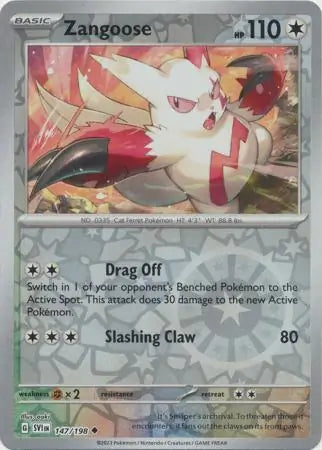 Zangoose 147/198 (SV01: Scarlet & Violet Base Set)  - Reverse Holofoil