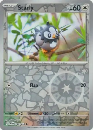 Starly 148/198 (SV01: Scarlet & Violet Base Set)  - Reverse Holofoil