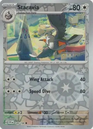 Staravia 149/198 (SV01: Scarlet & Violet Base Set)  - Reverse Holofoil