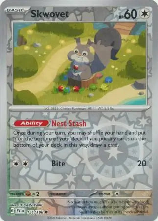 Skwovet 151/198 (SV01: Scarlet & Violet Base Set)  - Reverse Holofoil
