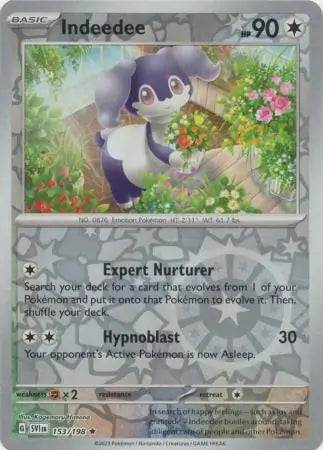 Indeedee 153/198 (SV01: Scarlet & Violet Base Set)  - Reverse Holofoil