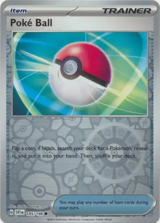 Poke Ball 185/198 (SV01: Scarlet & Violet Base Set)  - Reverse Holofoil
