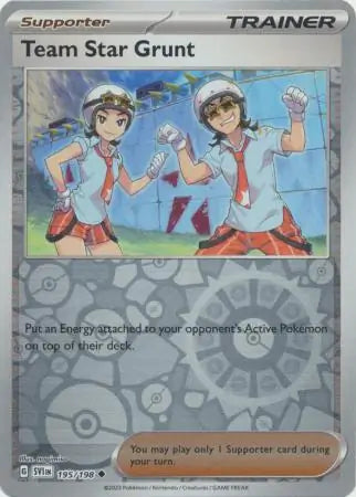 Team Star Grunt 195/198 (SV01: Scarlet & Violet Base Set)  - Reverse Holofoil