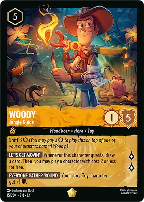 Woody, Jungle Guide 15/204 (Wilds Unknown)  - Cold Foil