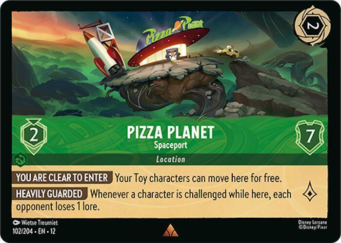 Pizza Planet Spaceport 102/204 (Wilds Unknown)  - Cold Foil