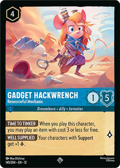 Gadget Hackwrench, Resourceful Mechanic 145/204 (Wilds Unknown) 
