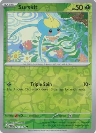 Surskit 001/182 (SV04: Paradox Rift)  - Reverse Holofoil