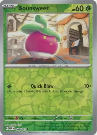 Bounsweet 008/182 (SV04: Paradox Rift)  - Reverse Holofoil