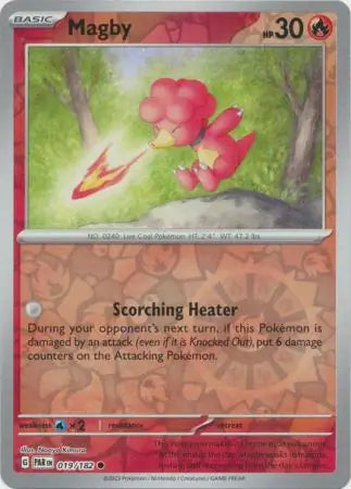 Magby 019/182 (SV04: Paradox Rift)  - Reverse Holofoil