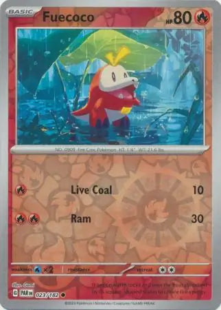 Fuecoco 023/182 (SV04: Paradox Rift)  - Reverse Holofoil