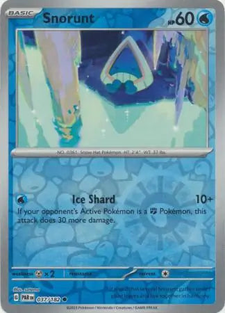 Snorunt 037/182 (SV04: Paradox Rift)  - Reverse Holofoil