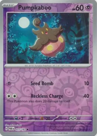 Pumpkaboo 077/182 (SV04: Paradox Rift)  - Reverse Holofoil