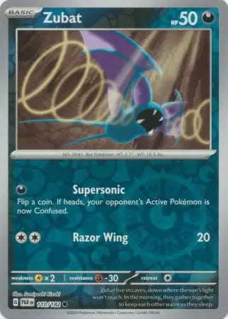 Zubat 110/182 (SV04: Paradox Rift)  - Reverse Holofoil