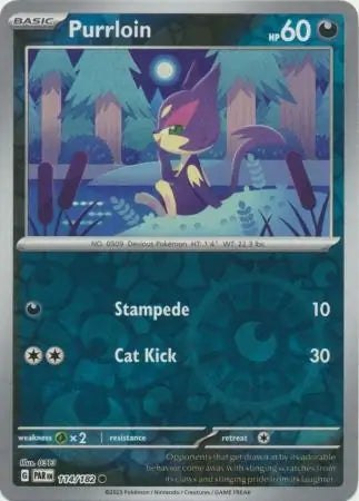 Purrloin 114/182 (SV04: Paradox Rift)  - Reverse Holofoil