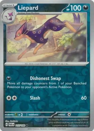 Liepard 115/182 (SV04: Paradox Rift)  - Reverse Holofoil